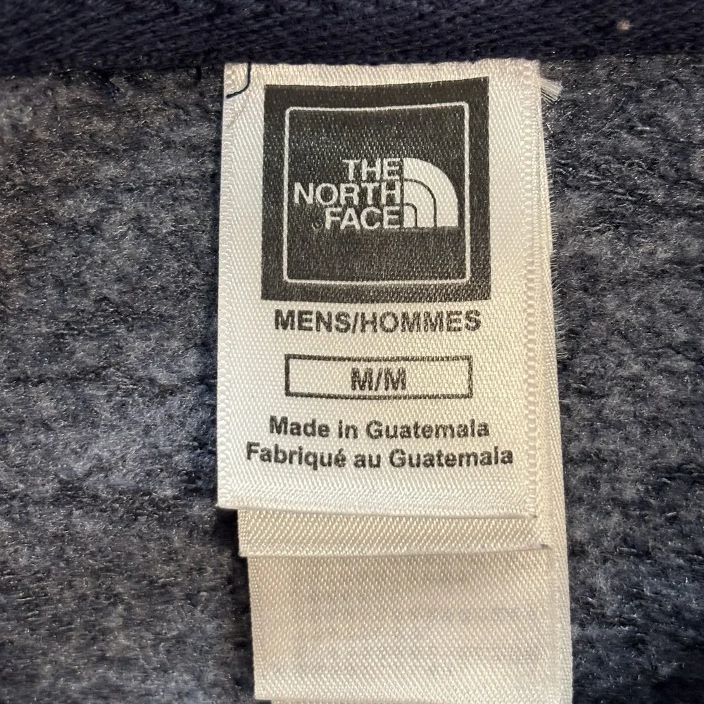 The North Face Men's Medium Blue Hoodie Sweatshirt Kangaroo Pocket